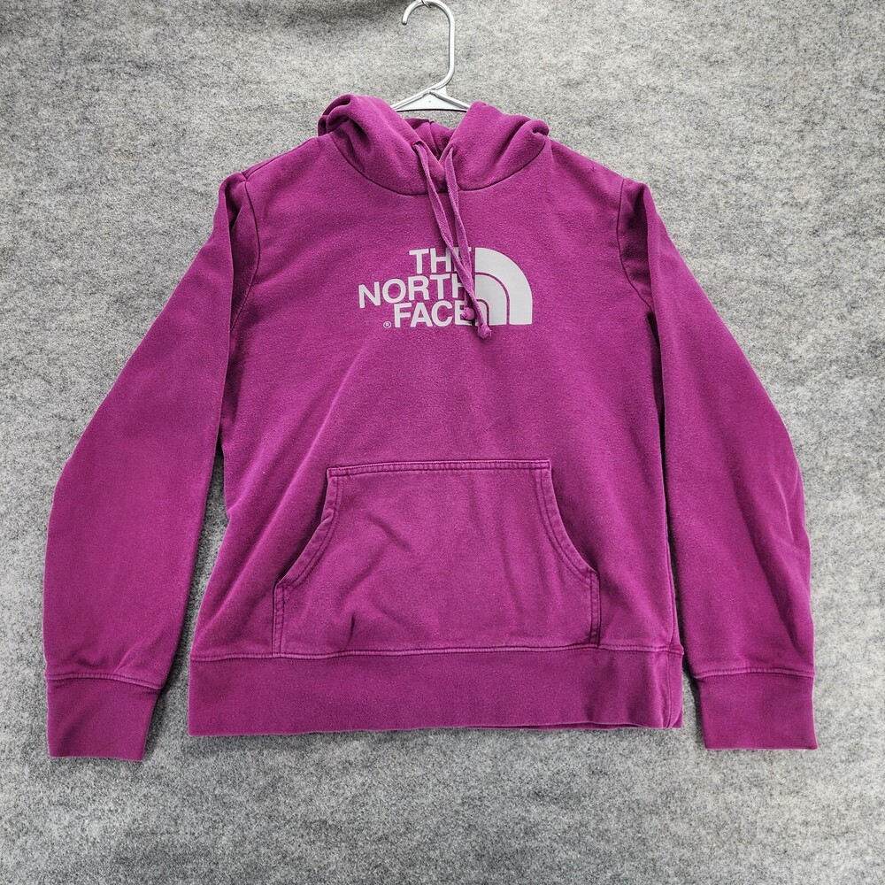 North Face Hoodie Womens Medium Purple Hooded Sweatshirt